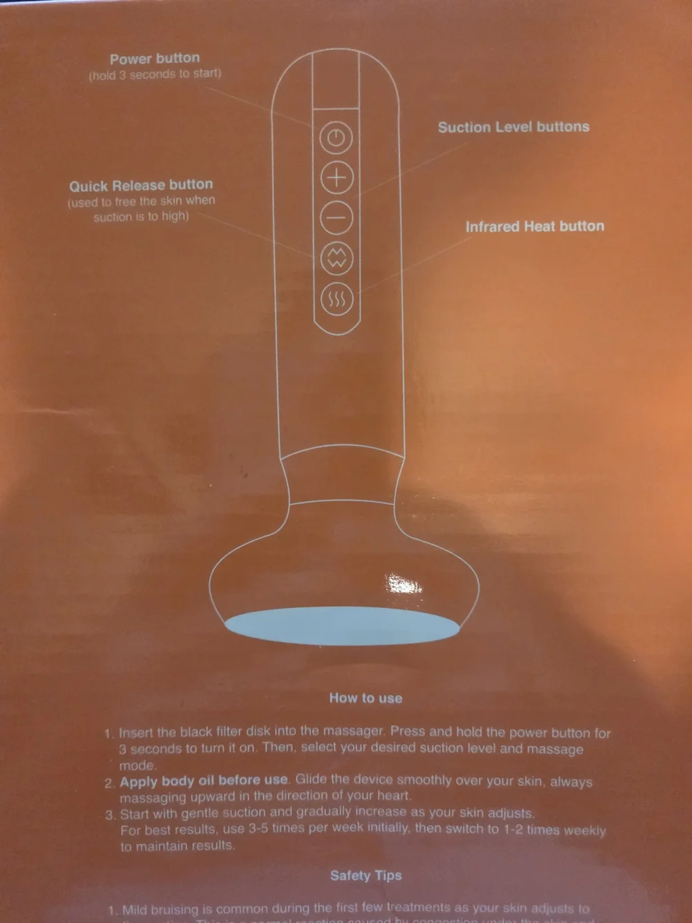 NIB Milow GlowFit Cellulite Massager Kit - Cordless Body Sculpting